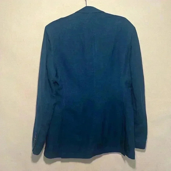Teddy Voranson | SB Peak Lapel Linen Blazer - Azure / Sz 42R [NWT] - Picture 3 of 9